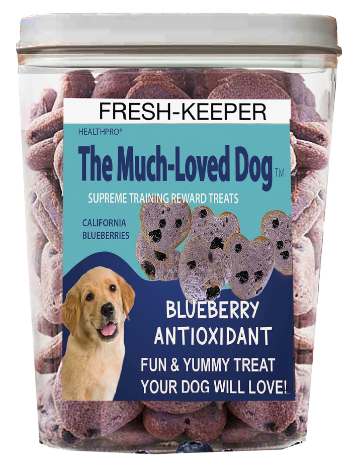 MUCH LOVED DOG Blueberry Bundle Fresh-Keeper with Treats