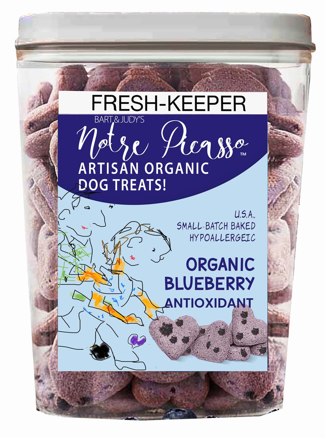 NOTRE PICASSO ORGANIC Blueberry Bundle Fresh-Keeper with Treats