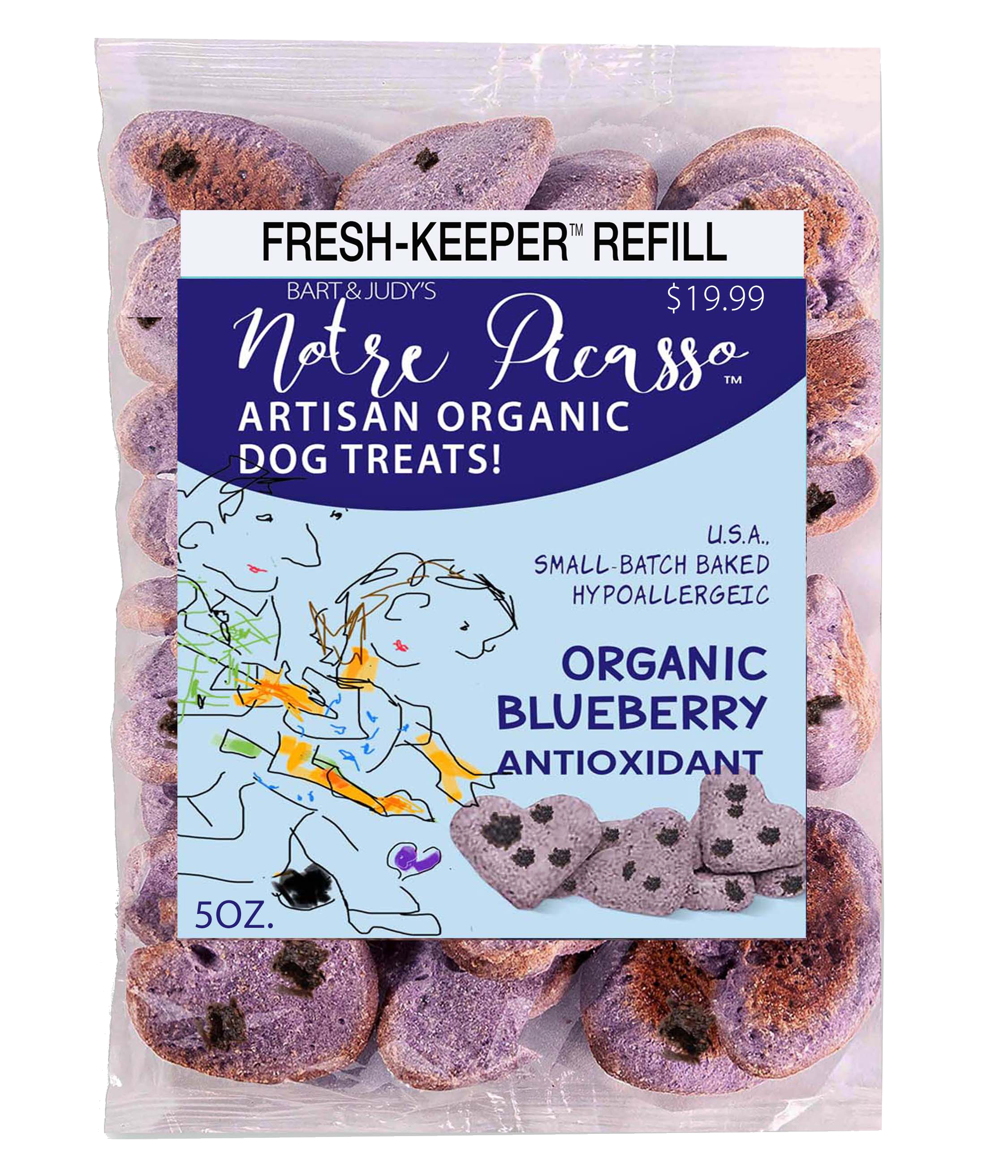 NOTRE PICASSO ORGANIC Blueberry Bundle Fresh-Keeper with Treats