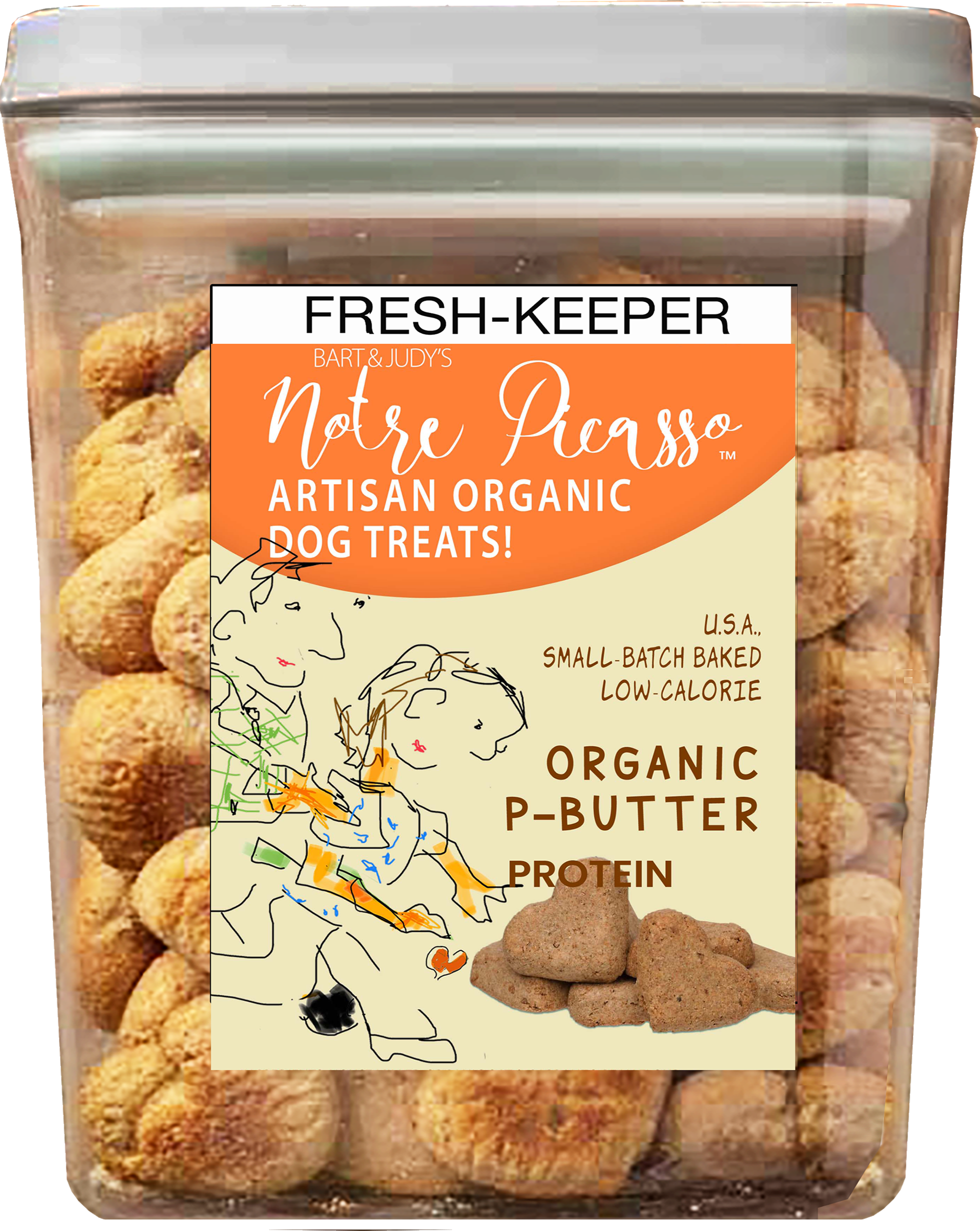 NOTRE PICASSO ORGANIC Peanut Butter Bundle -Fresh-Keeper with Treats