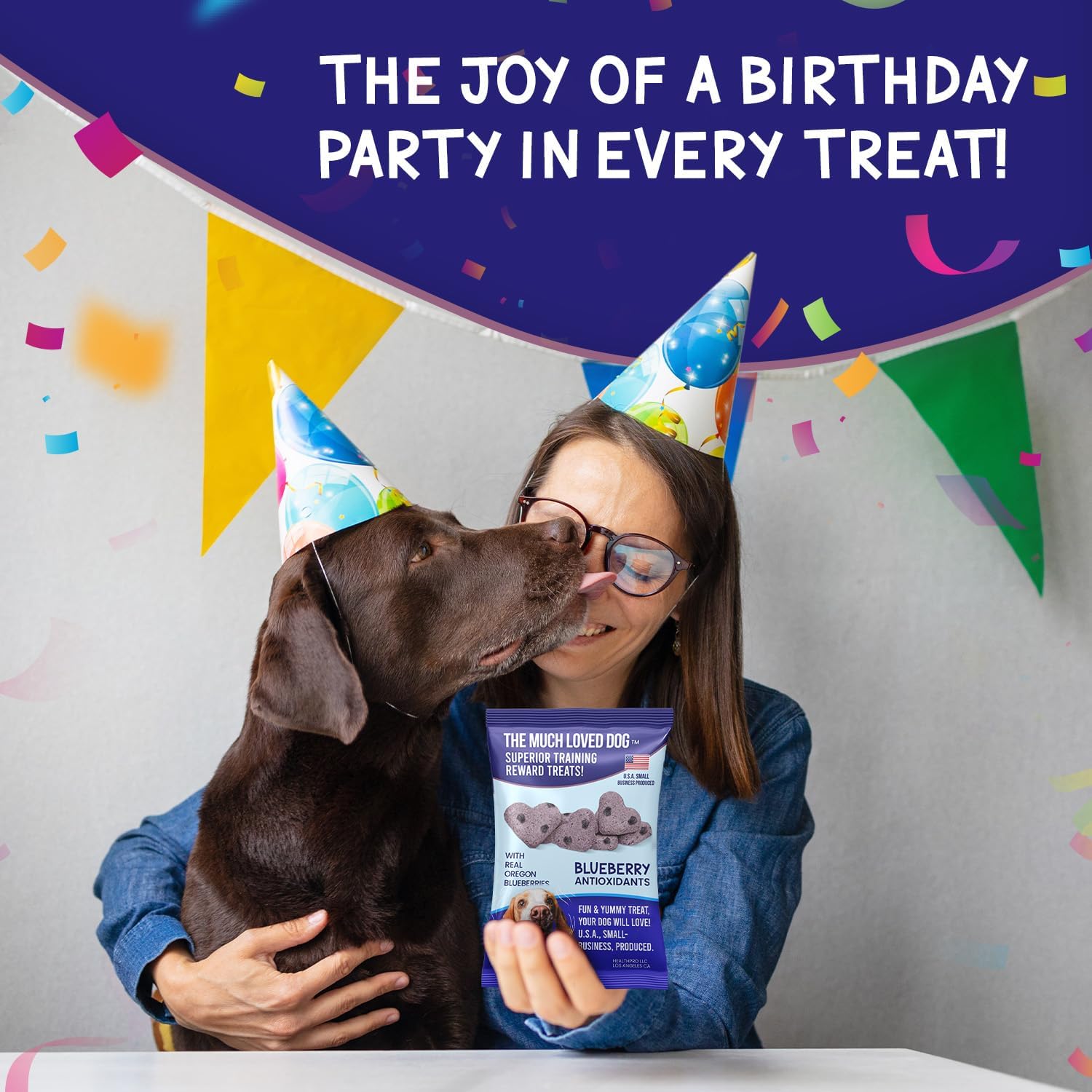 Much Loved Dog Training Treats - Blueberry Antioxidant 6 oz.