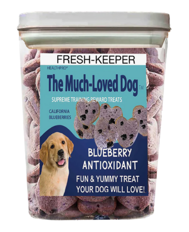 MUCH LOVED DOG Blueberry Bundle Fresh-Keeper with Treats