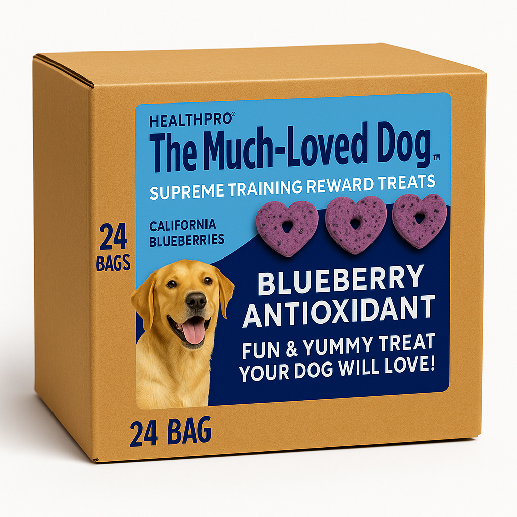 MUCH-LOVED DOG BLUEBERRY Refills Box (24 6oz. refill bags)