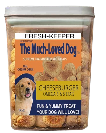 MUCH-LOVED DOG Cheeseburger Bundle -Fresh-Keeper + Treats